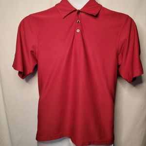 Ping Red Mens Polo Dri Fit Material